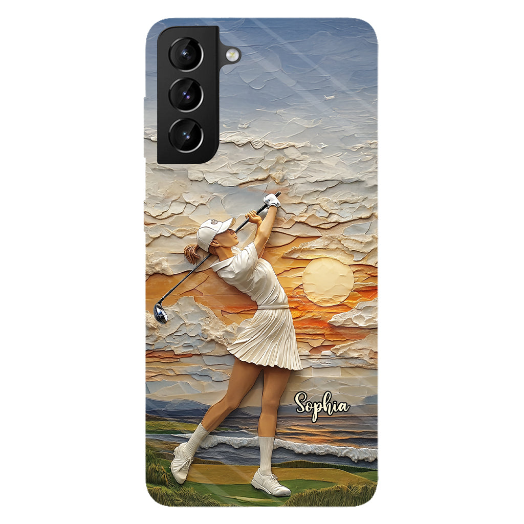Le golf, c'est ma vie - Coque de téléphone personnalisée avec impression intégrale sur le thème du golf