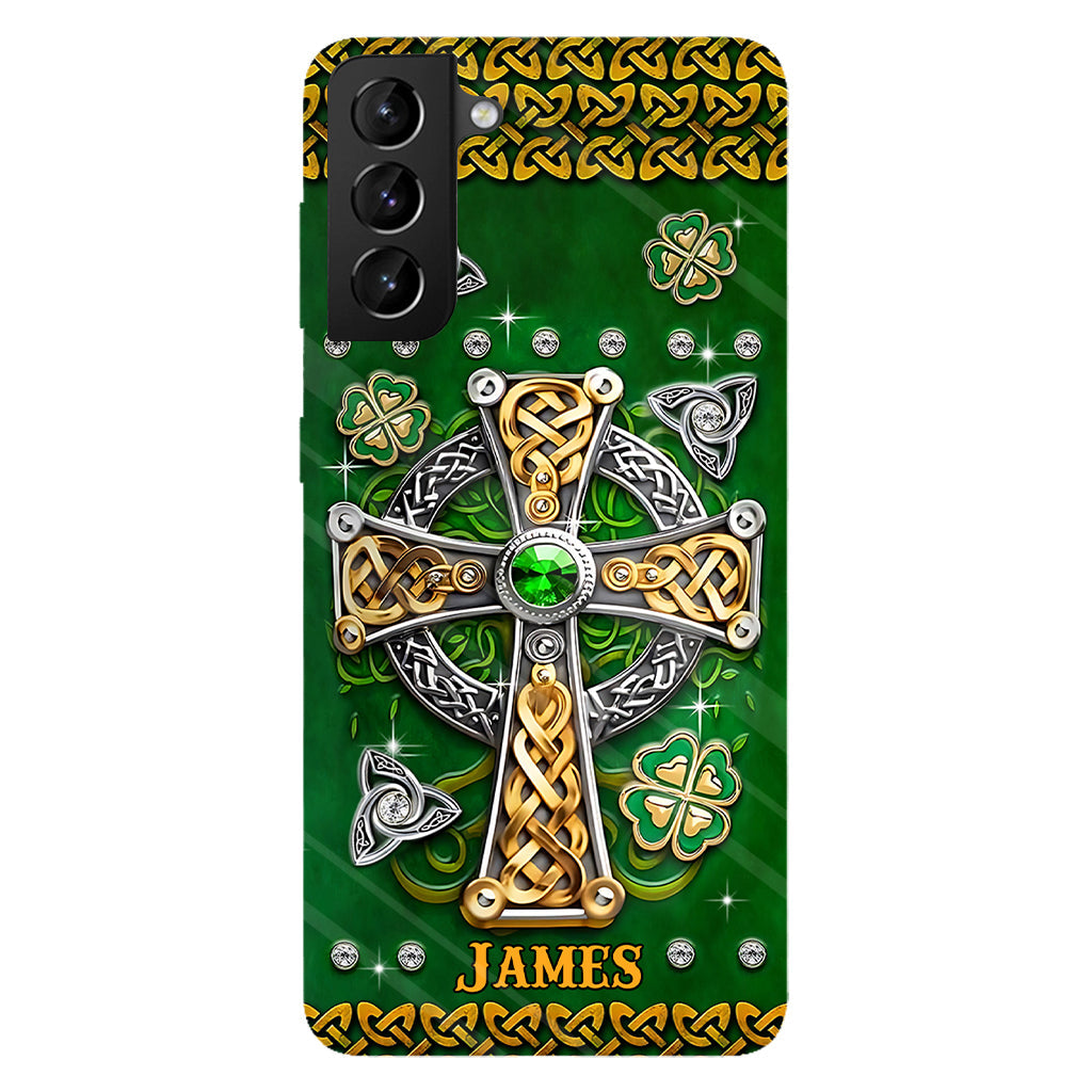 Dans mes veines - Coque de téléphone personnalisée avec impression intégrale pour la Saint-Patrick