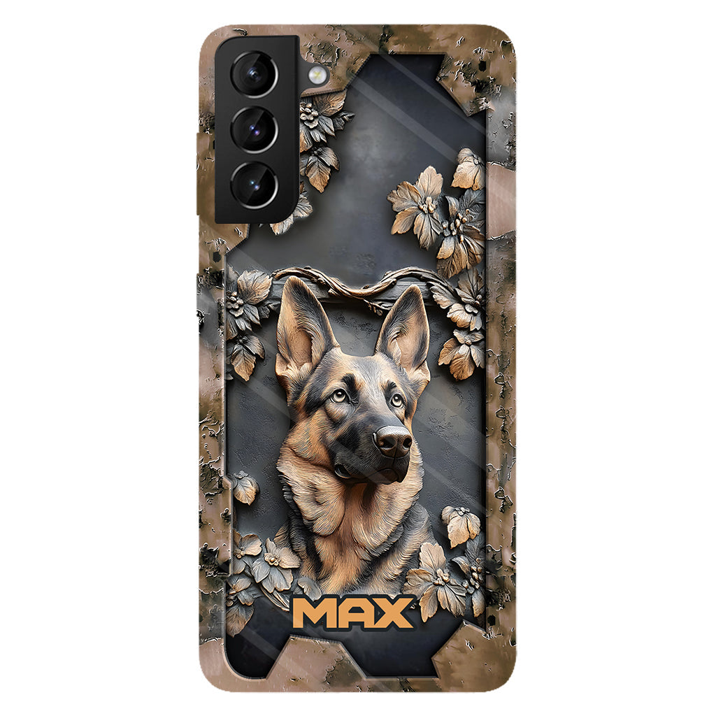 Strong German Shepherd - Personalized Dog Full Print Phone Case
