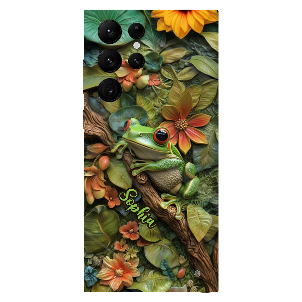 Adorable Frog - Personalized Frog Full Print Phone Case