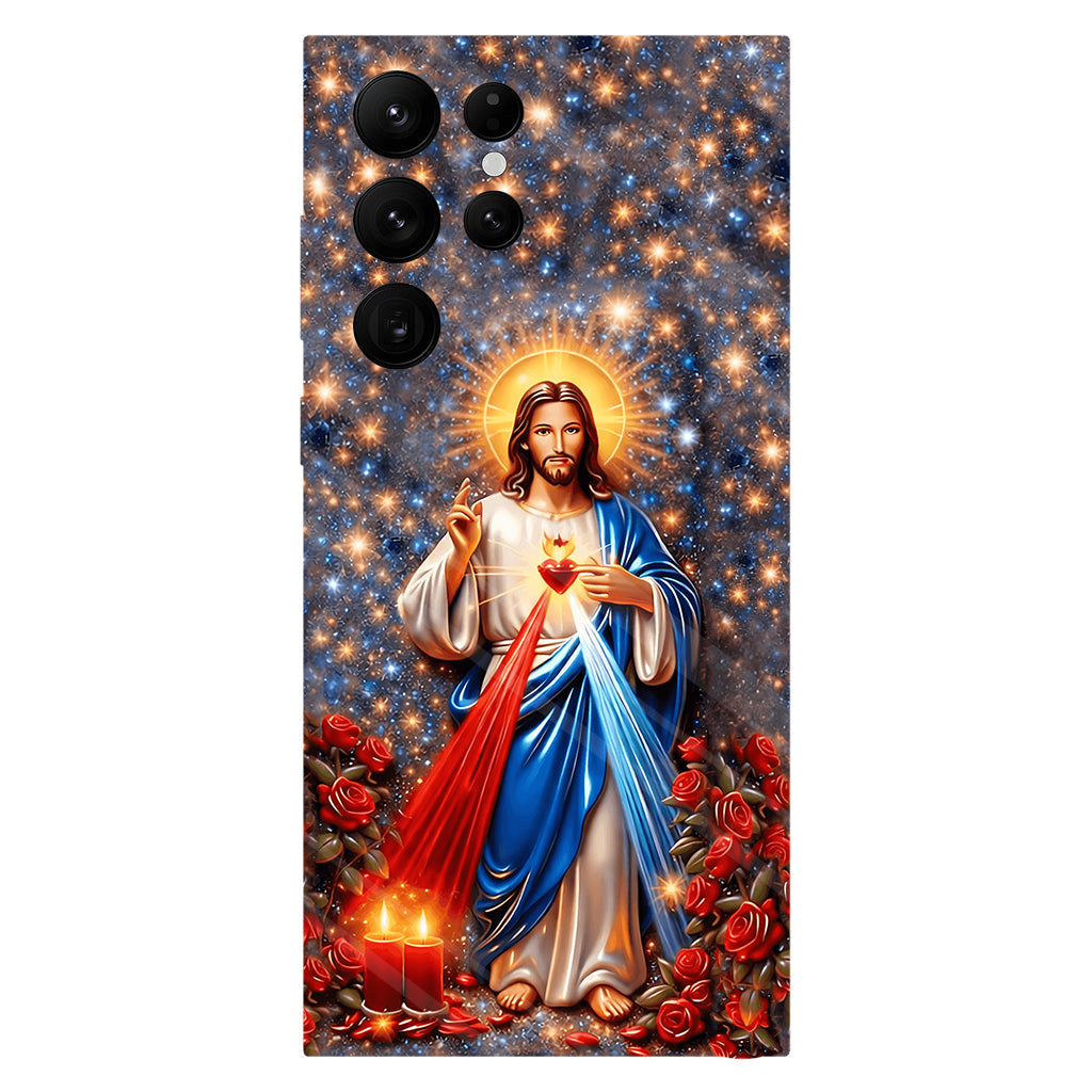 Sacré-Cœur de Jésus - Coque de téléphone personnalisée avec impression chrétienne intégrale