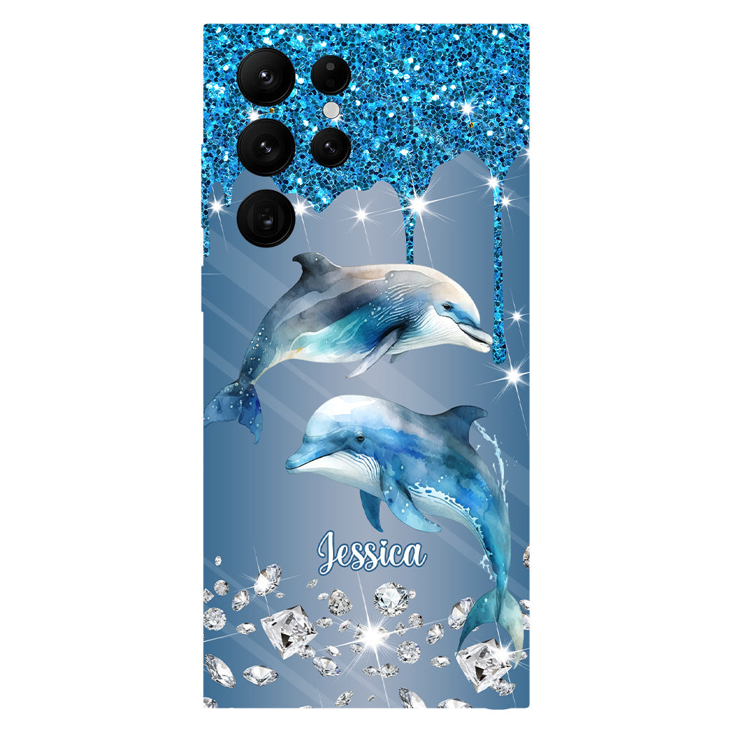 Magnifiques dauphins - Coque de téléphone personnalisée avec impression intégrale de dauphins