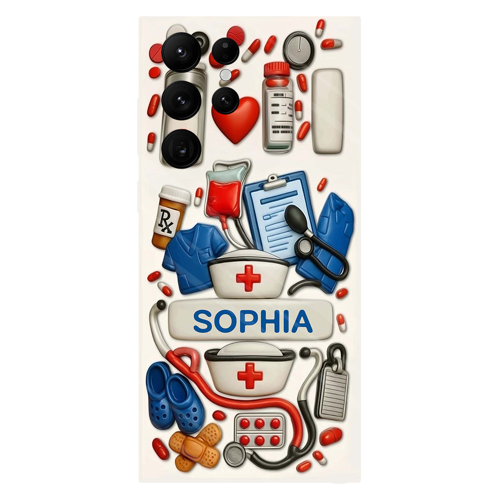 Nurses Are The Heart Of Healthcare - Personalized Nurse Full Print Phone Case