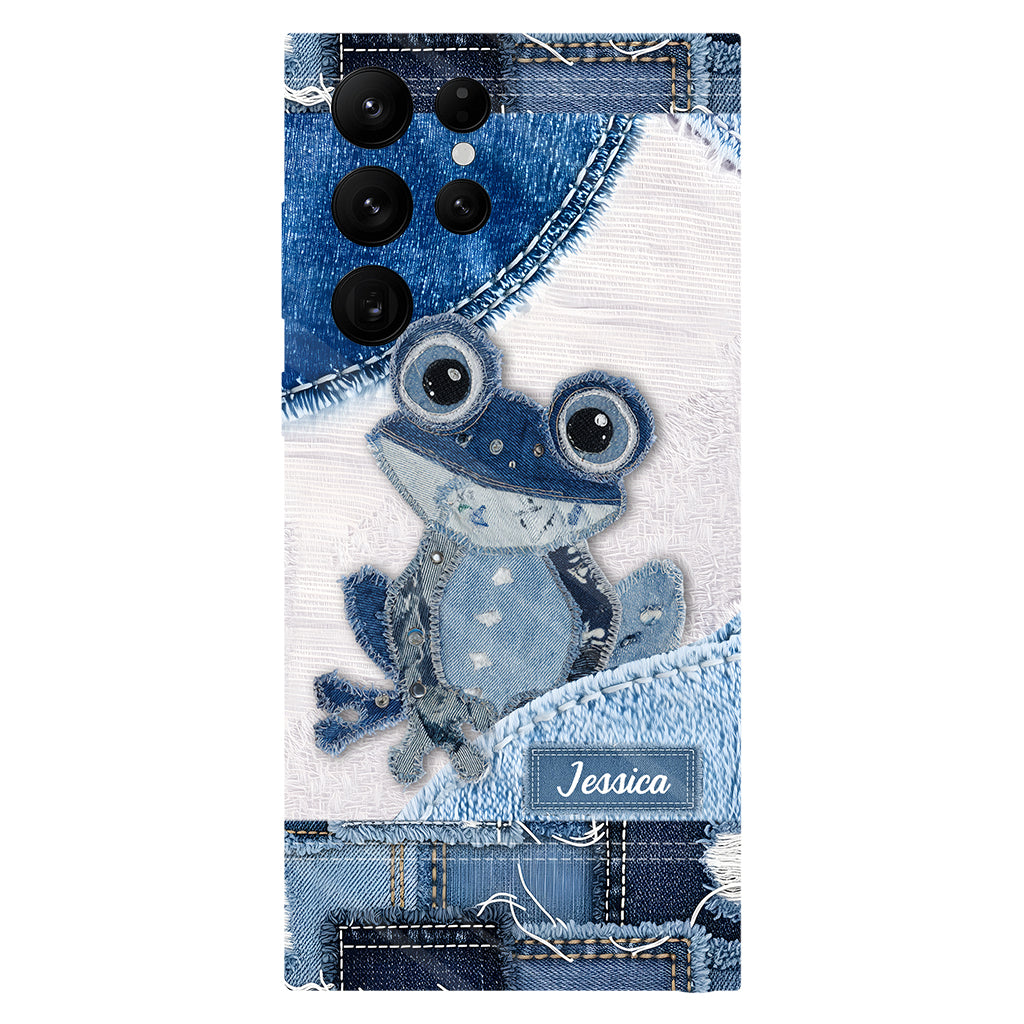 Coque de téléphone personnalisée Love Frog avec motif grenouille