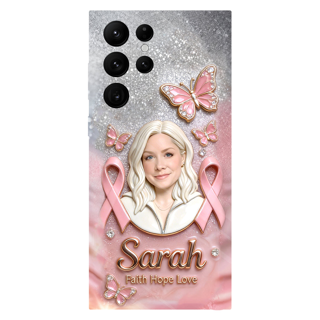 Custom Any Photo - Personalized Breast Cancer Awareness Full Print Phone Case