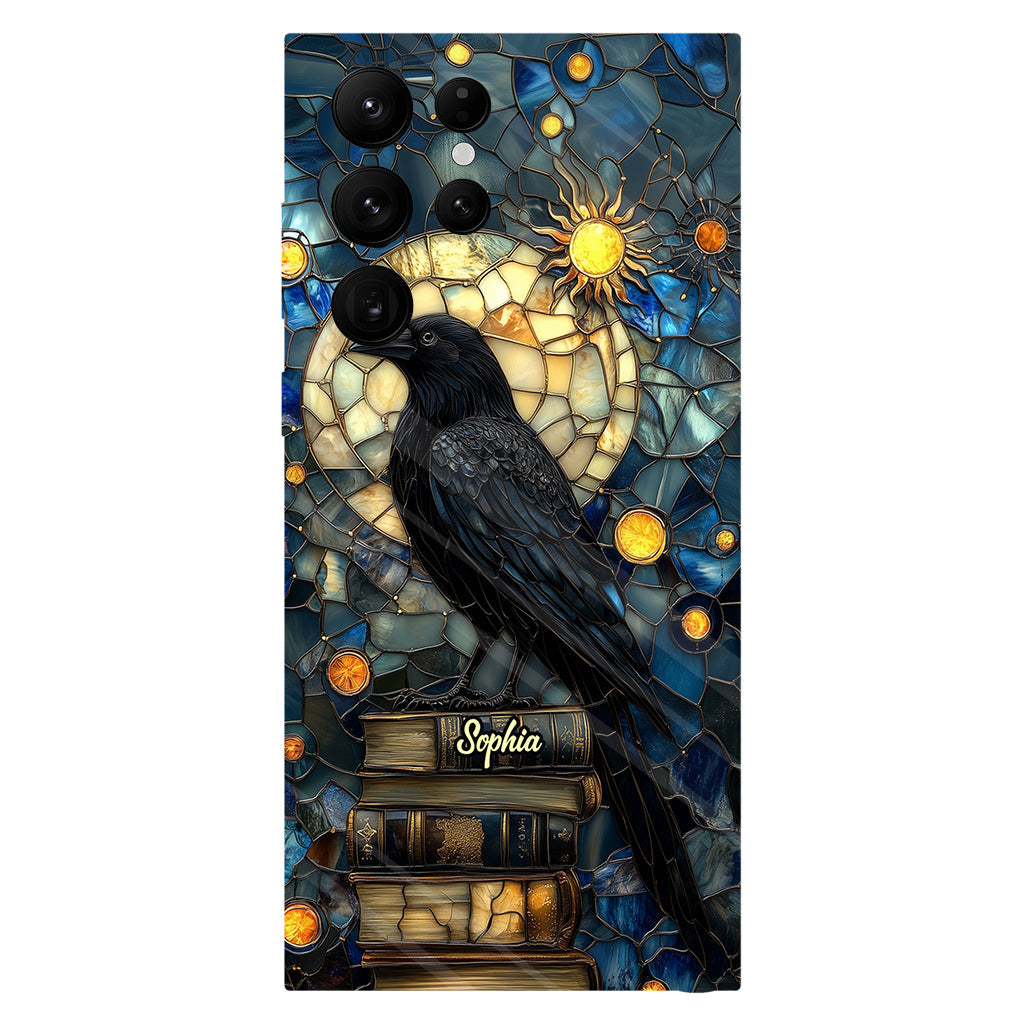 Raven Book Club - Coque de téléphone personnalisée avec livre intégral