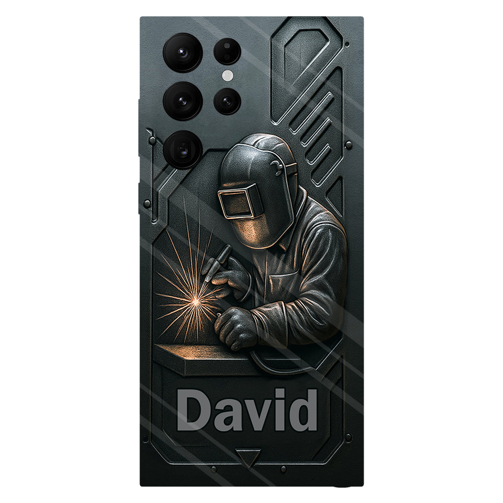 Coque de téléphone personnalisée avec motif de soudeur - Hommes soudeurs stylés