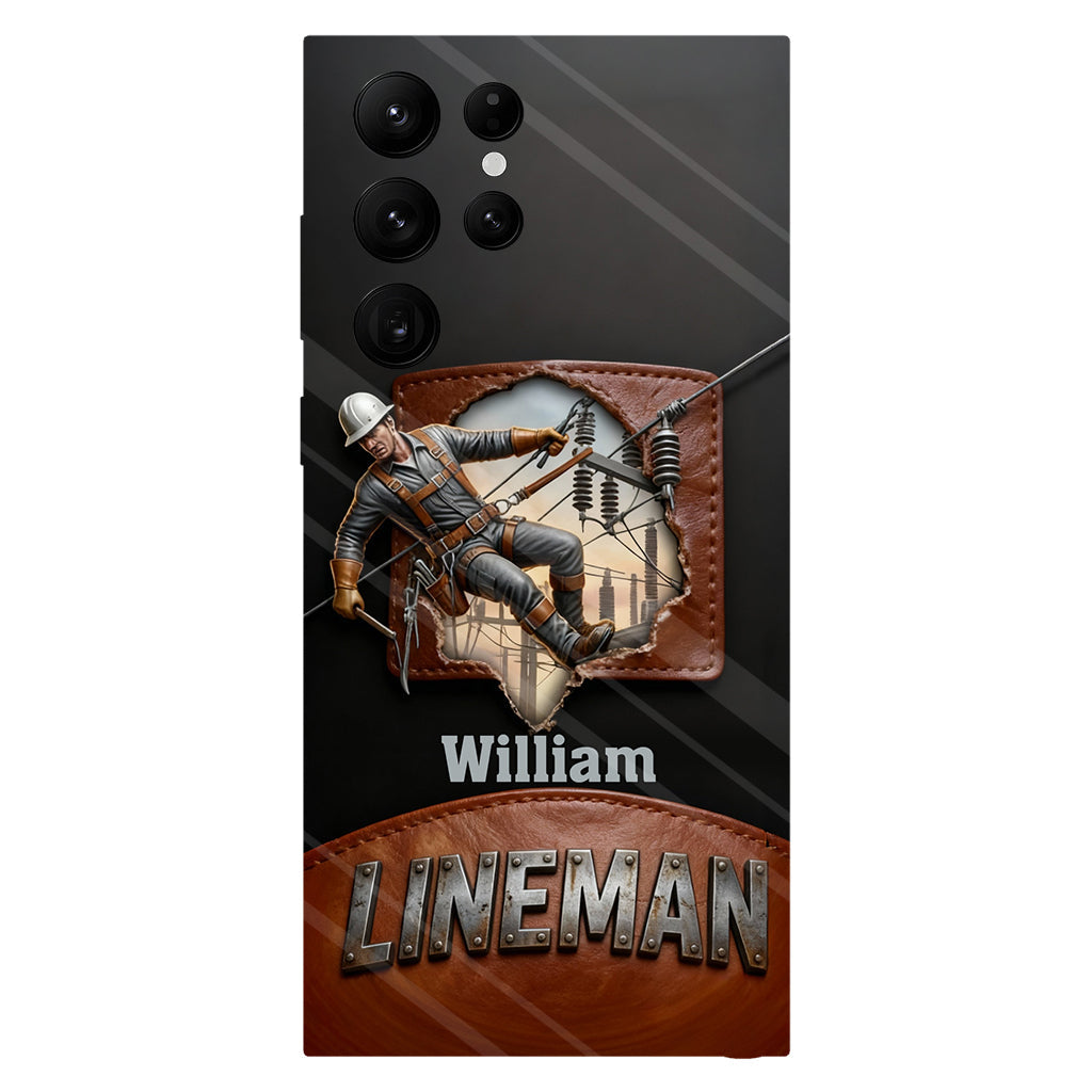 Coque de téléphone personnalisée « Lineman cool » avec impression intégrale