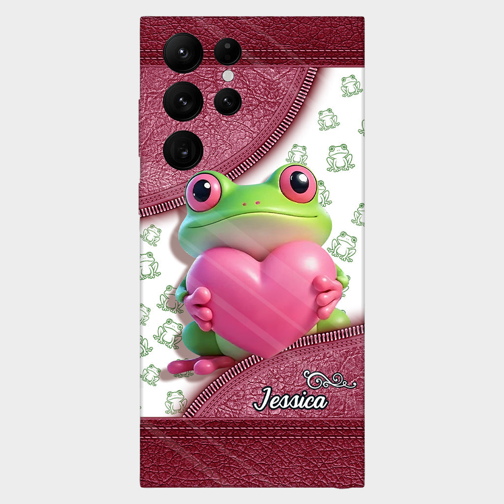 Love Frog – Personalisierte Handyhülle mit Froschmotiv