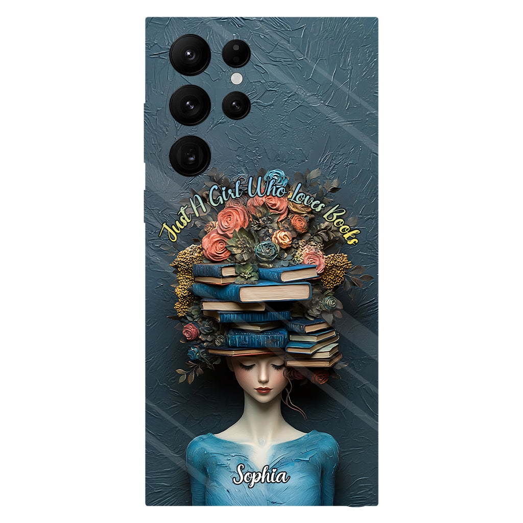 Just A Girl Who Loves Books - Personalized Book Full Print Phone Case