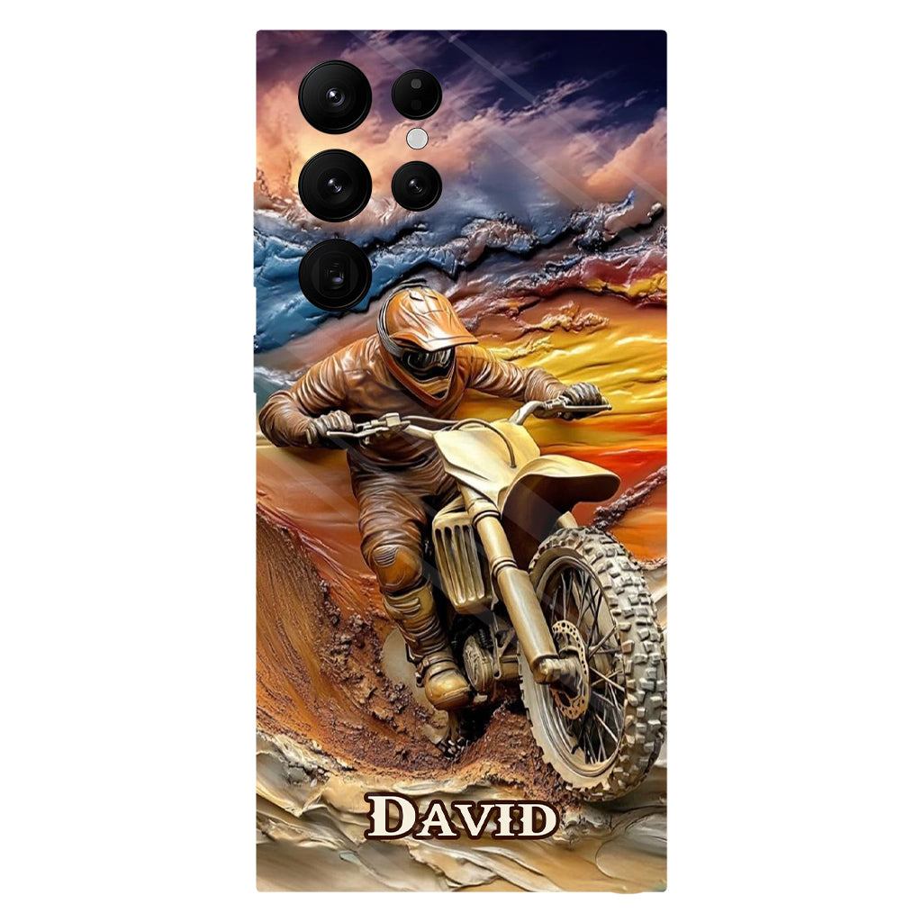 Born To Ride - Personalized Dirt Bike Full Print Phone Case