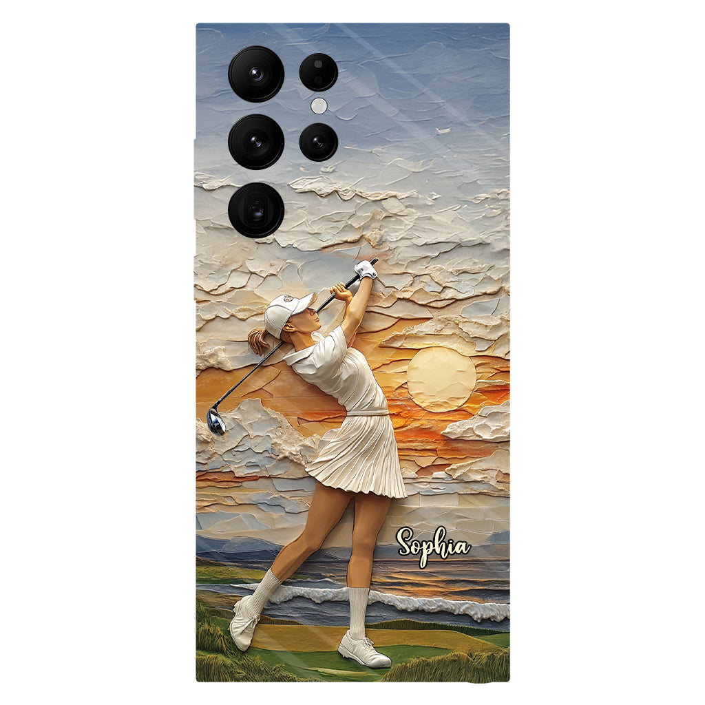 Le golf, c'est ma vie - Coque de téléphone personnalisée avec impression intégrale sur le thème du golf