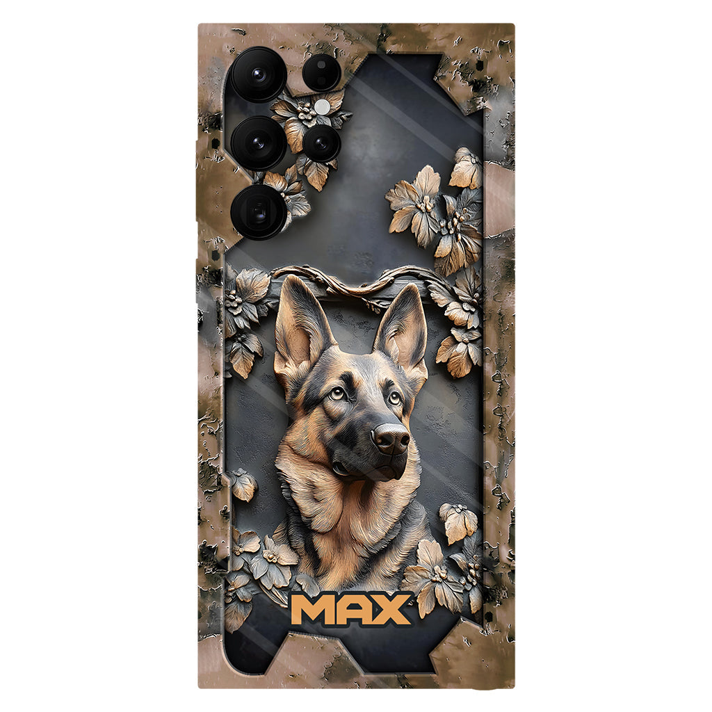 Strong German Shepherd - Personalized Dog Full Print Phone Case