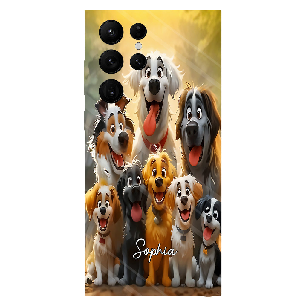 Juste une fille qui aime les chiens - Coque de téléphone personnalisée avec impression intégrale de chien