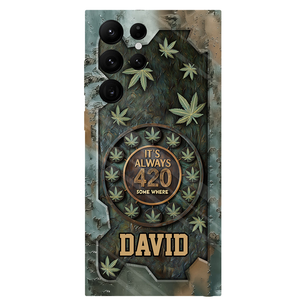 It's Always 420 - Personalized Weed Full Print Phone Case