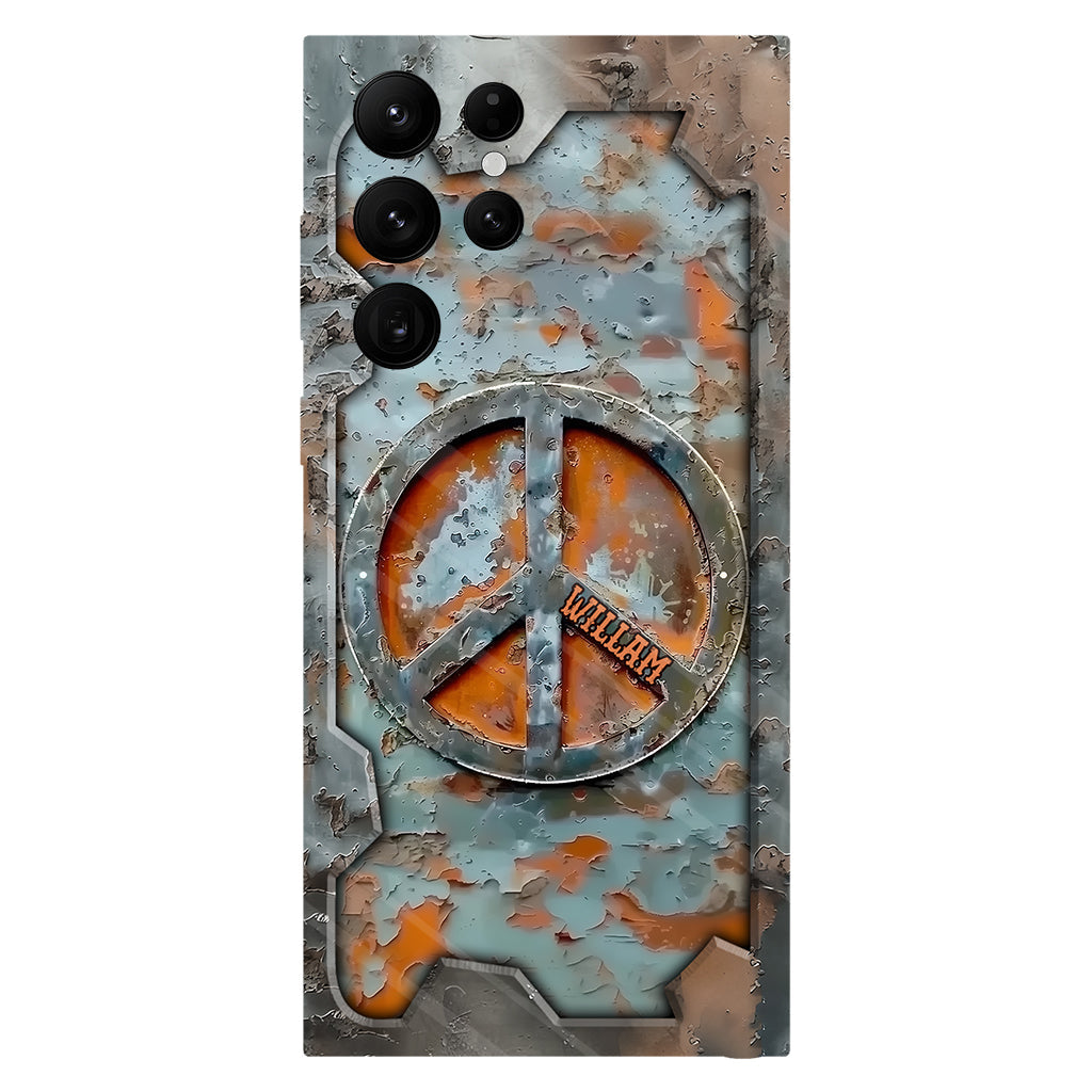Love Peace - Personalized Hippie Full Print Phone Case