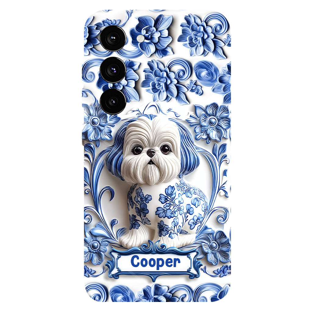 Coque de téléphone personnalisée avec imprimé chien mignon