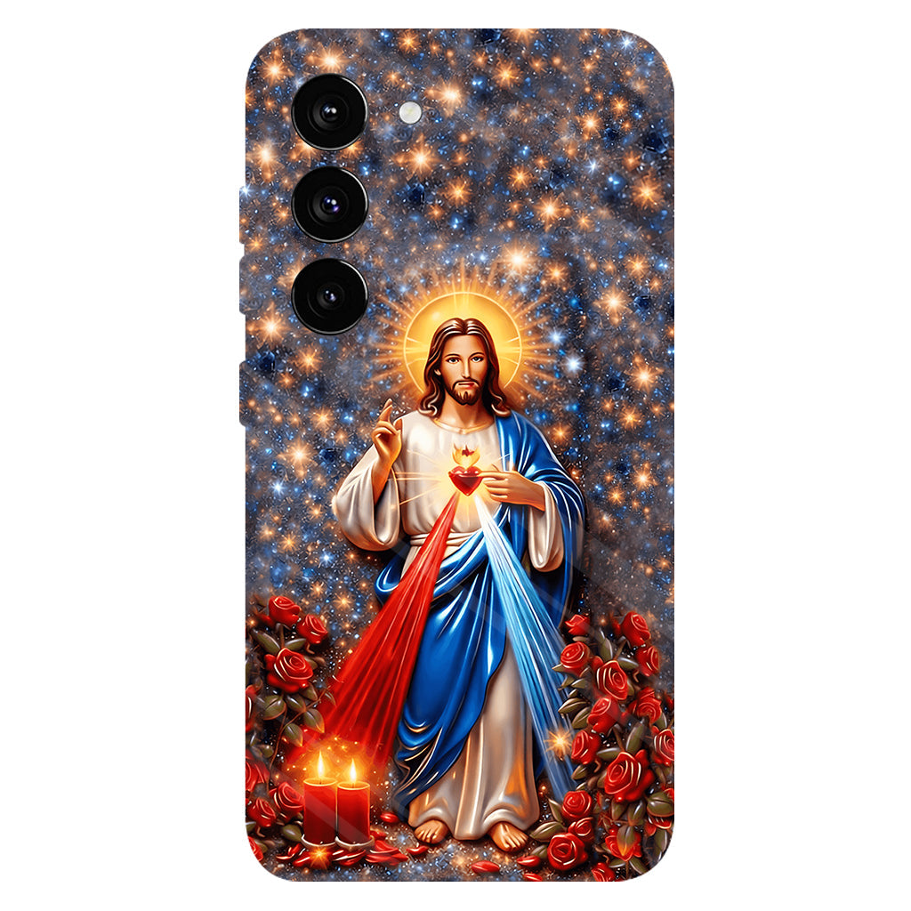 Sacré-Cœur de Jésus - Coque de téléphone personnalisée avec impression chrétienne intégrale