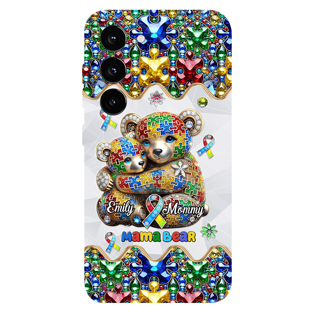 Mama Bear - Personalized Autism Awareness Full Print Phone Case