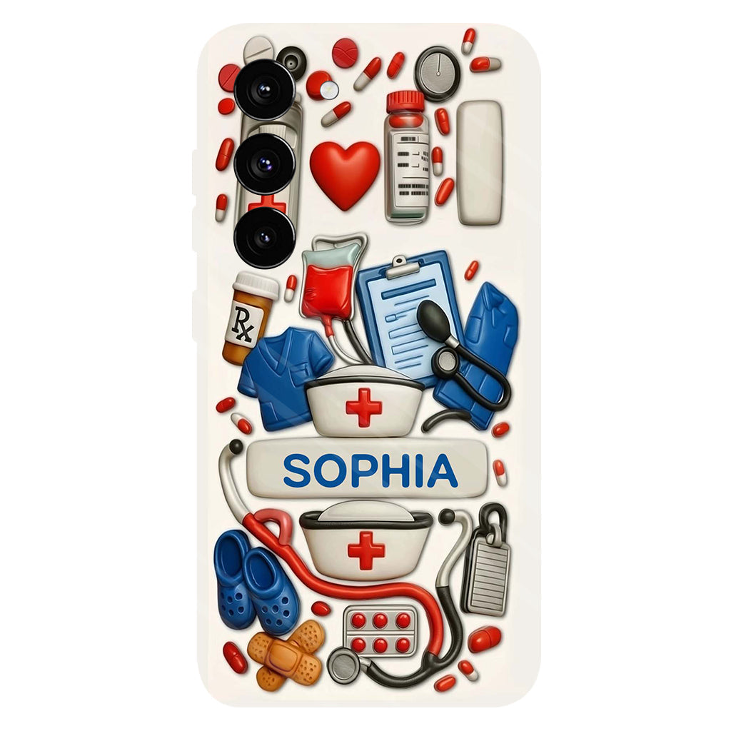 Nurses Are The Heart Of Healthcare - Personalized Nurse Full Print Phone Case