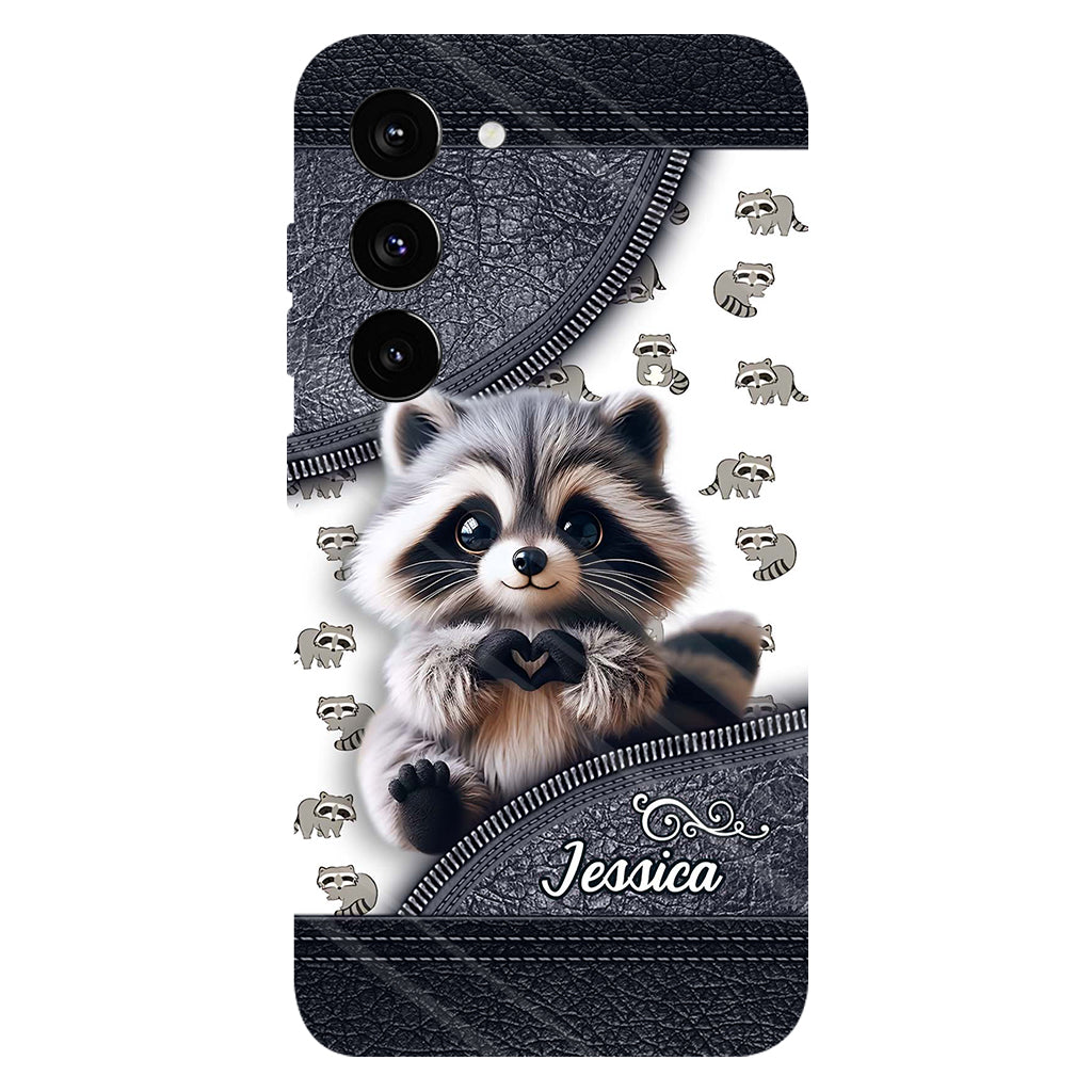 Adorable Raccoon - Personalized Raccoon Full Print Phone Case