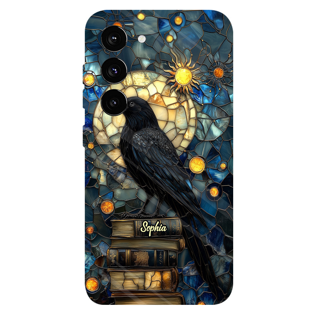 Raven Book Club - Coque de téléphone personnalisée avec livre intégral
