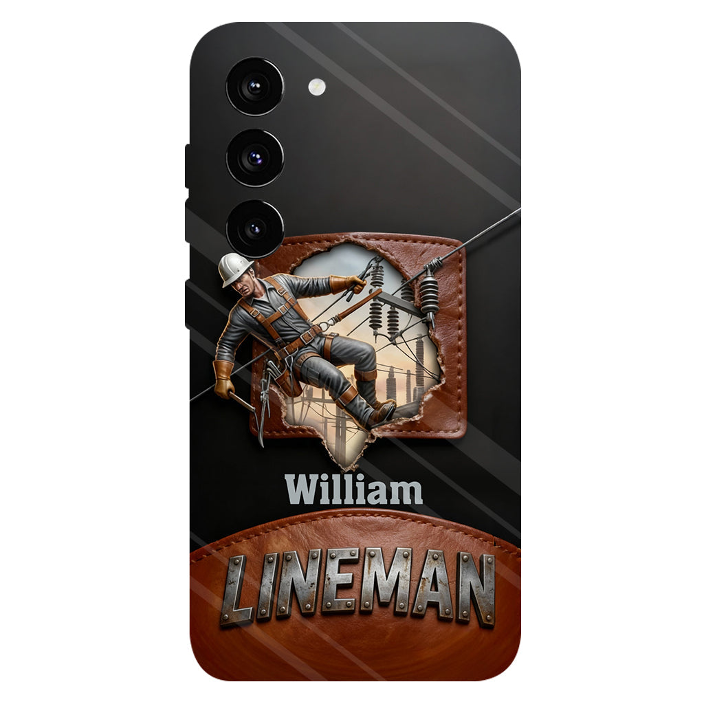 Coque de téléphone personnalisée « Lineman cool » avec impression intégrale