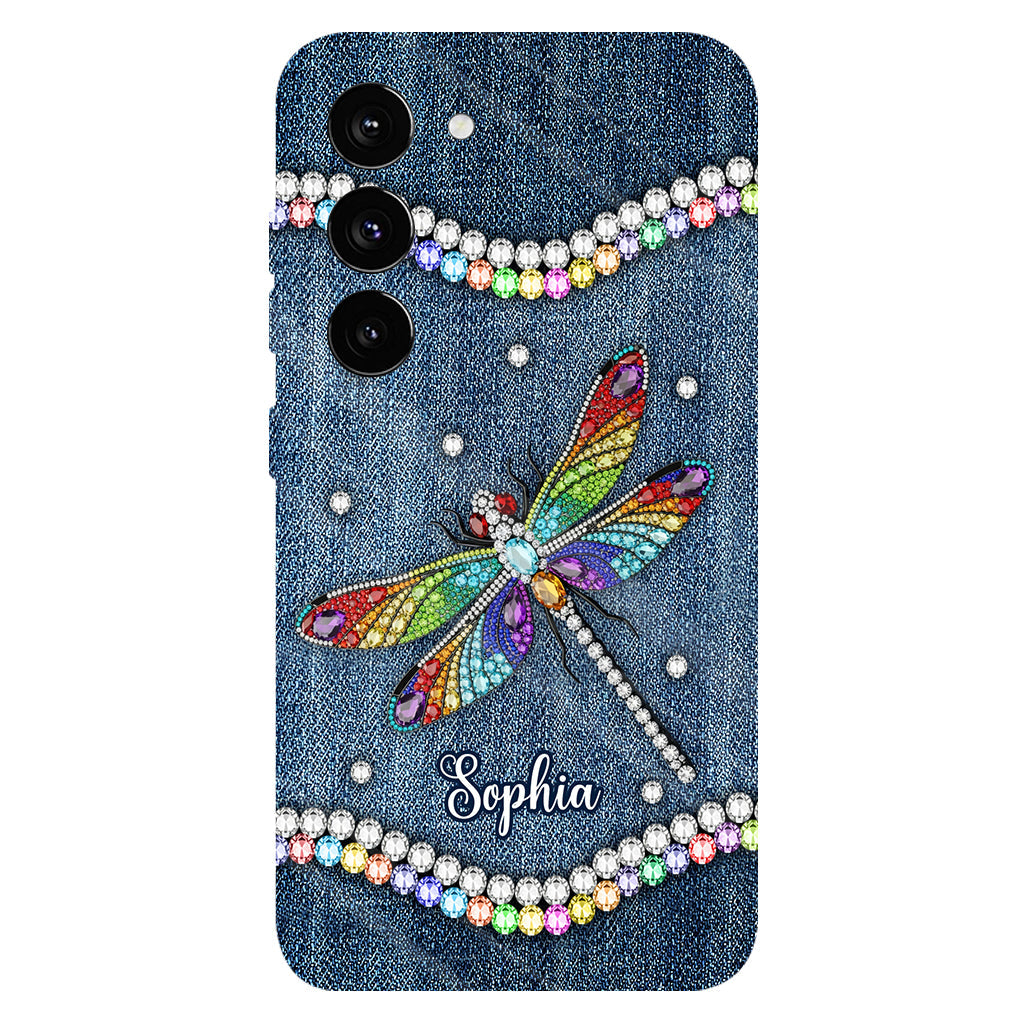 Magnifique libellule - Coque de téléphone personnalisée avec motif libellule intégral