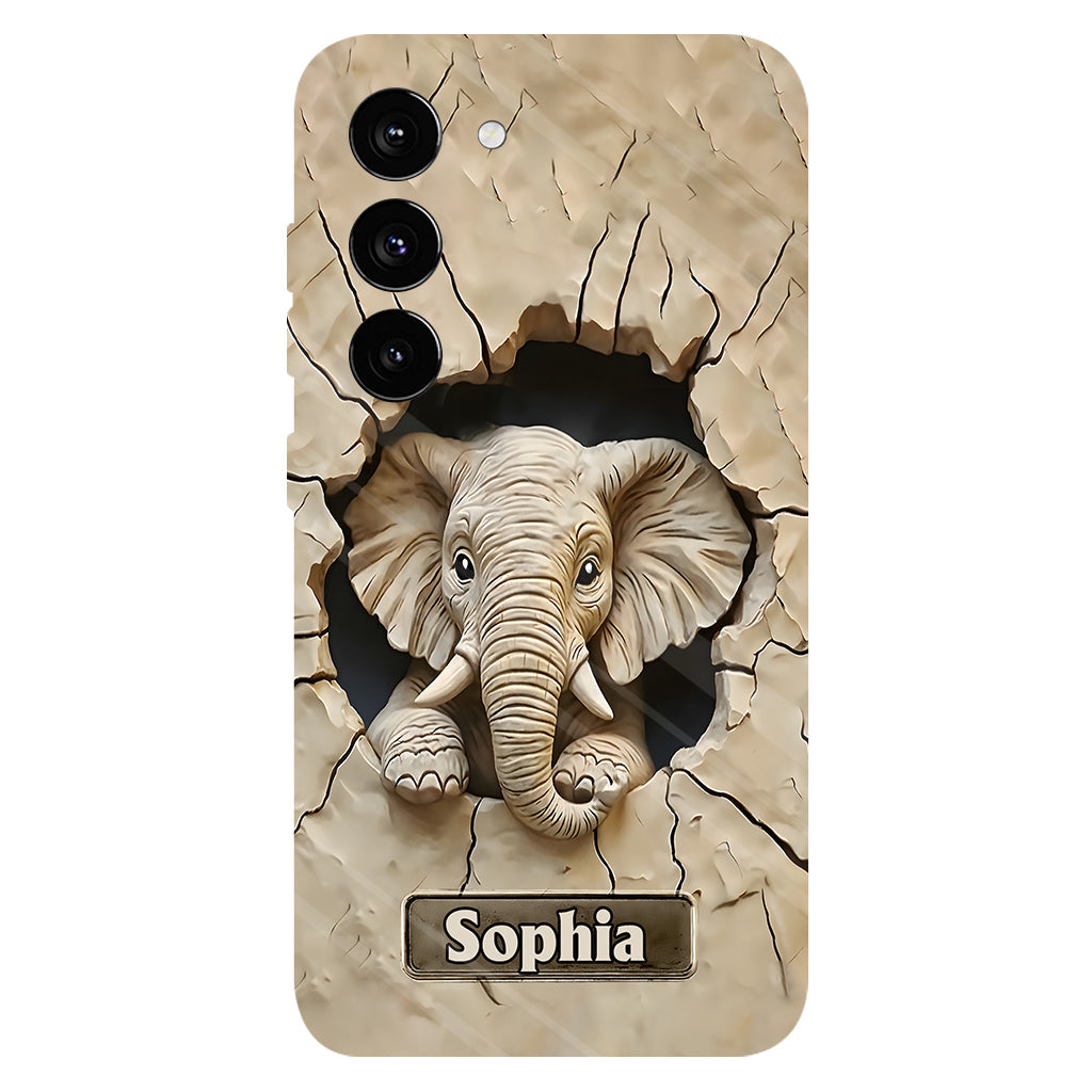 Love Elephant - Personalized Elephant Full Print Phone Case