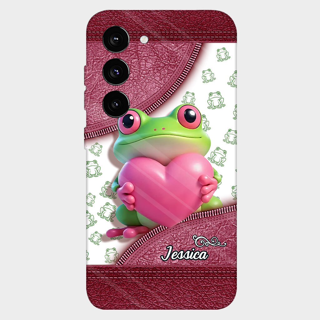 Love Frog – Personalisierte Handyhülle mit Froschmotiv