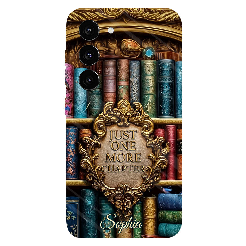 Just One More Chapter - Personalized Book Full Print Phone Case