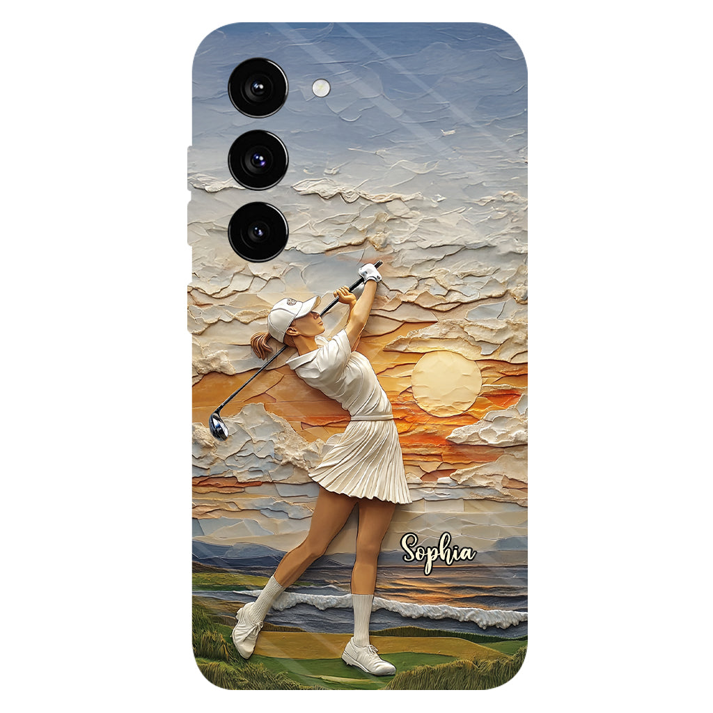 Le golf, c'est ma vie - Coque de téléphone personnalisée avec impression intégrale sur le thème du golf