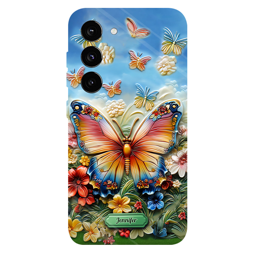 Beautiful Butterfly Bee Dragonfly Hummingbird - Personalized Butterfly Full Print Phone Case