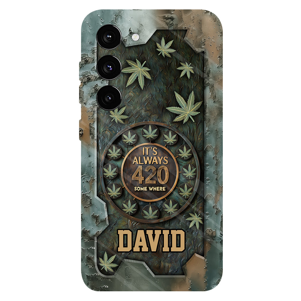 It's Always 420 - Personalized Weed Full Print Phone Case