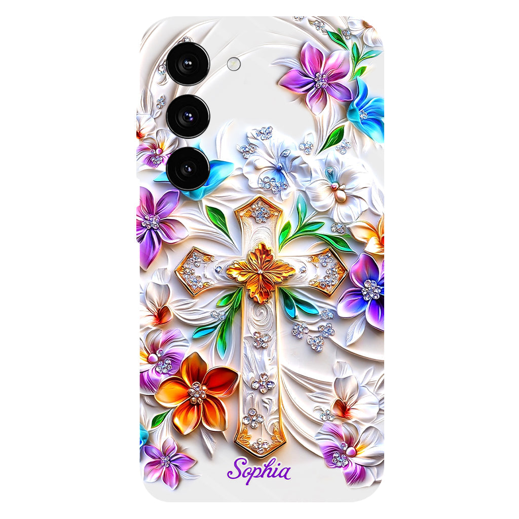 Glaube – Personalisierte Handyhülle mit christlichem Volldruck