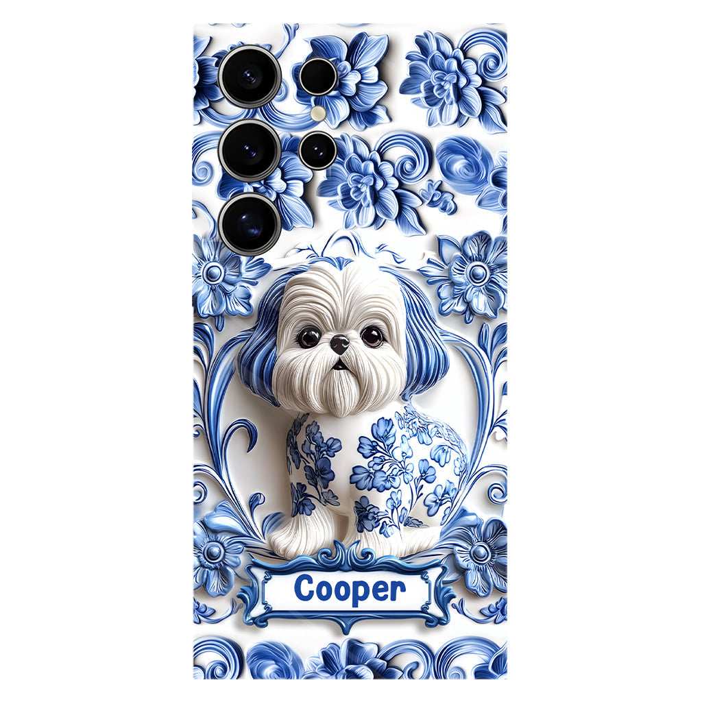 Coque de téléphone personnalisée avec imprimé chien mignon