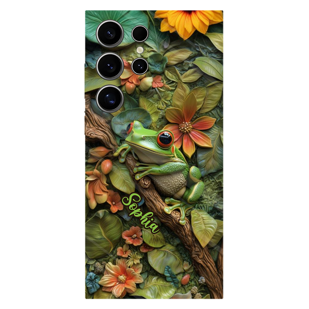 Adorable Frog - Personalized Frog Full Print Phone Case