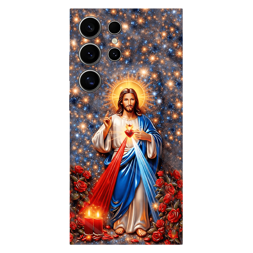 Sacré-Cœur de Jésus - Coque de téléphone personnalisée avec impression chrétienne intégrale