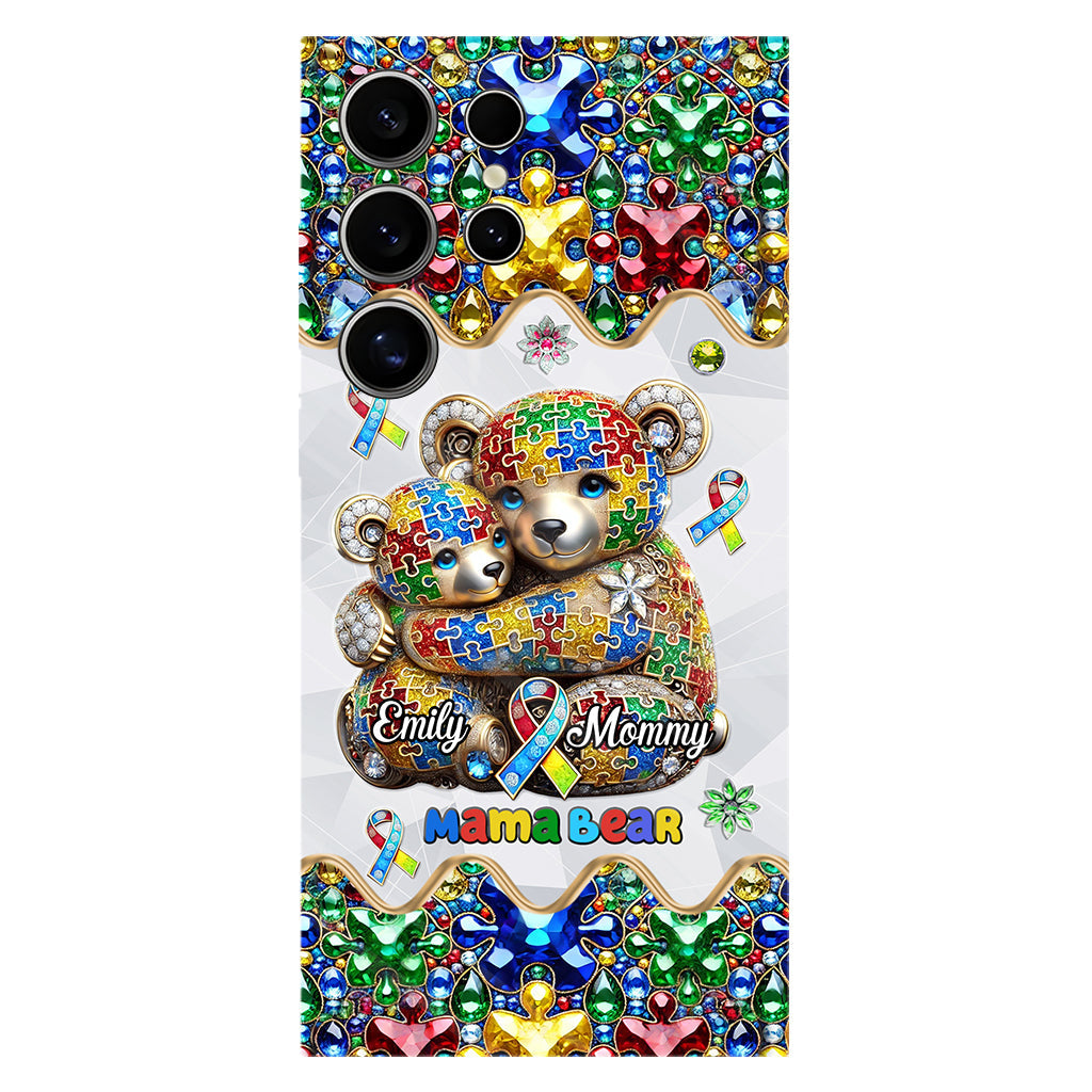 Mama Bear - Personalized Autism Awareness Full Print Phone Case