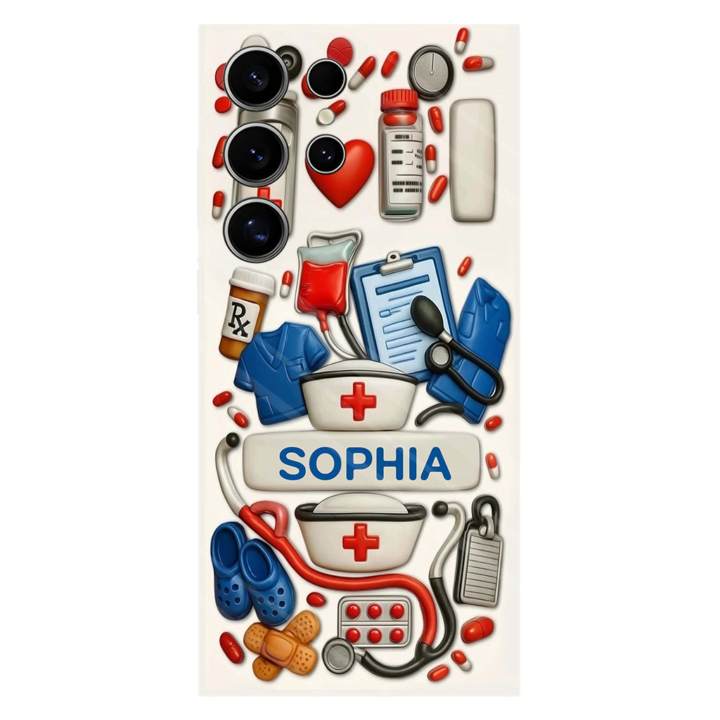 Nurses Are The Heart Of Healthcare - Personalized Nurse Full Print Phone Case