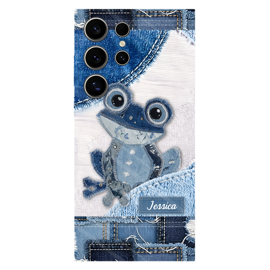 Coque de téléphone personnalisée Love Frog avec motif grenouille