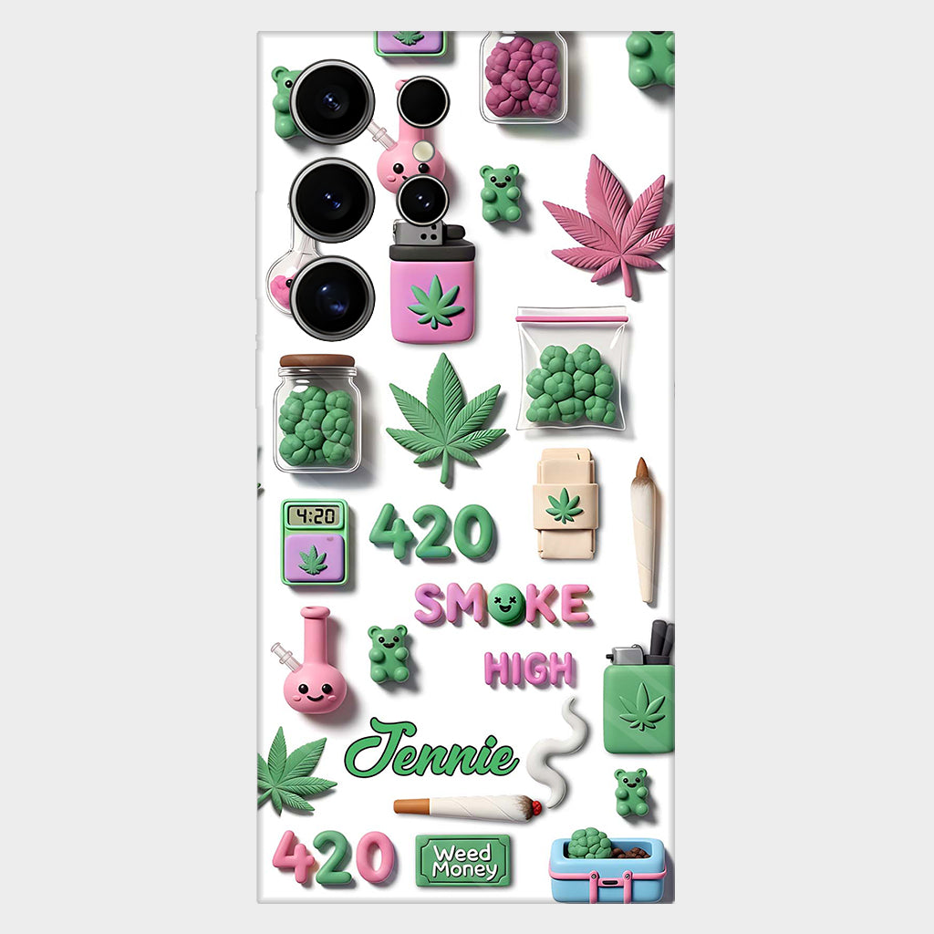 Stoner Chic – Personalisierte Handyhülle mit Weed-Motiv