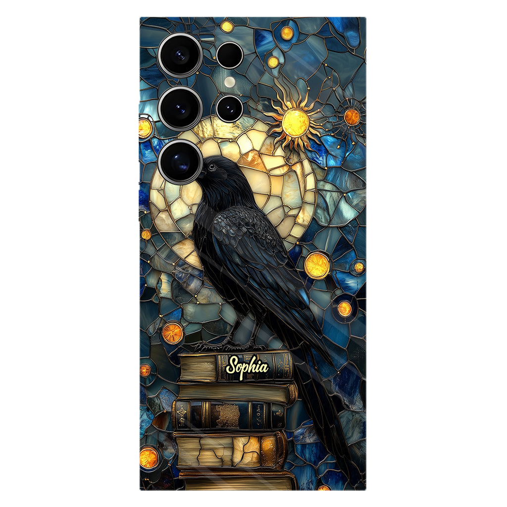 Raven Book Club - Coque de téléphone personnalisée avec livre intégral