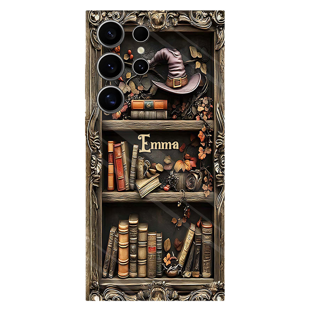 Hat And Books - Personalized Witch Full Print Phone Case