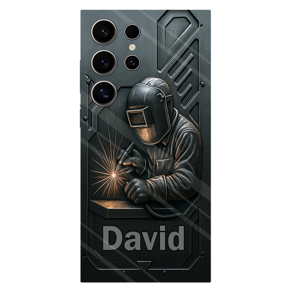 Coque de téléphone personnalisée avec motif de soudeur - Hommes soudeurs stylés