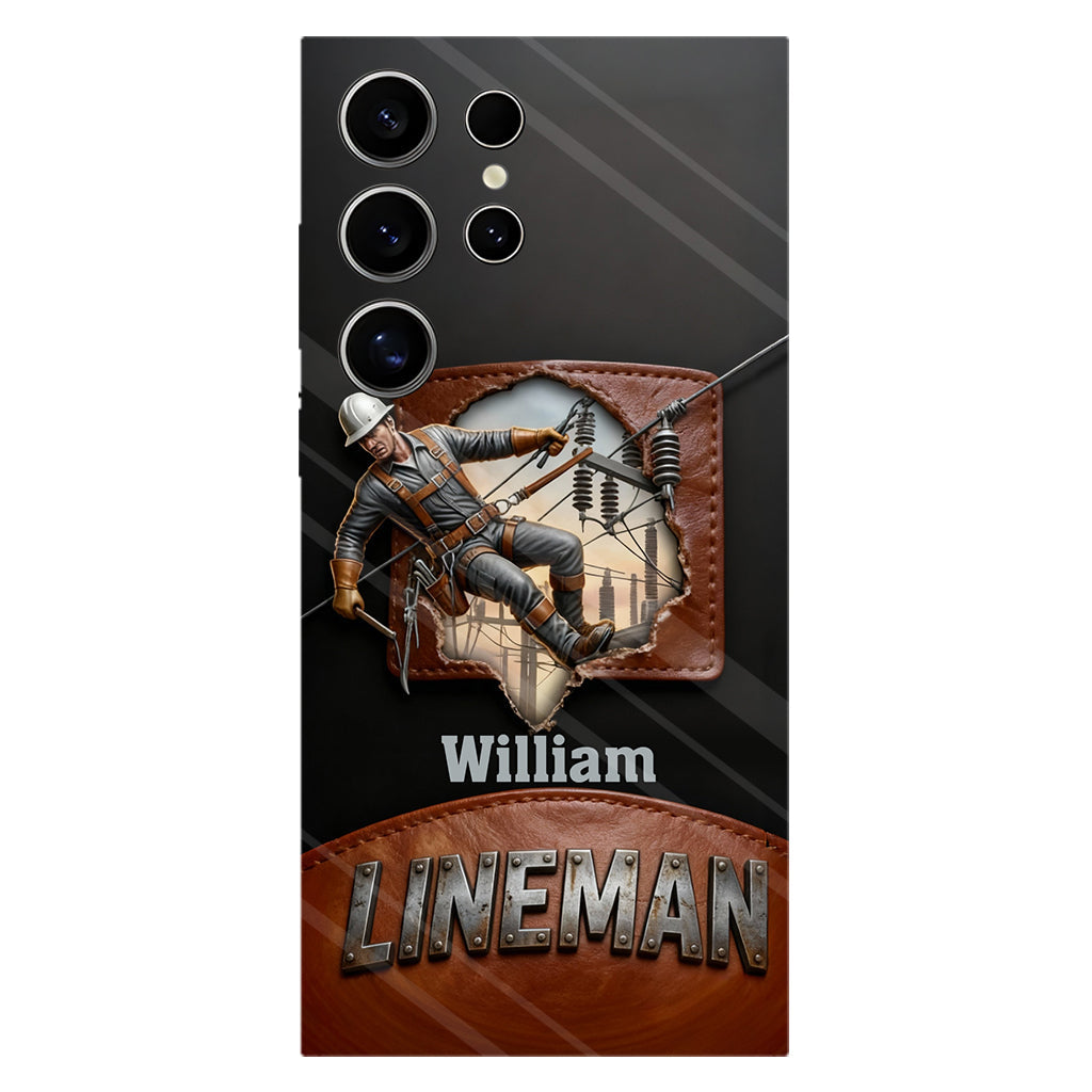 Coque de téléphone personnalisée « Lineman cool » avec impression intégrale