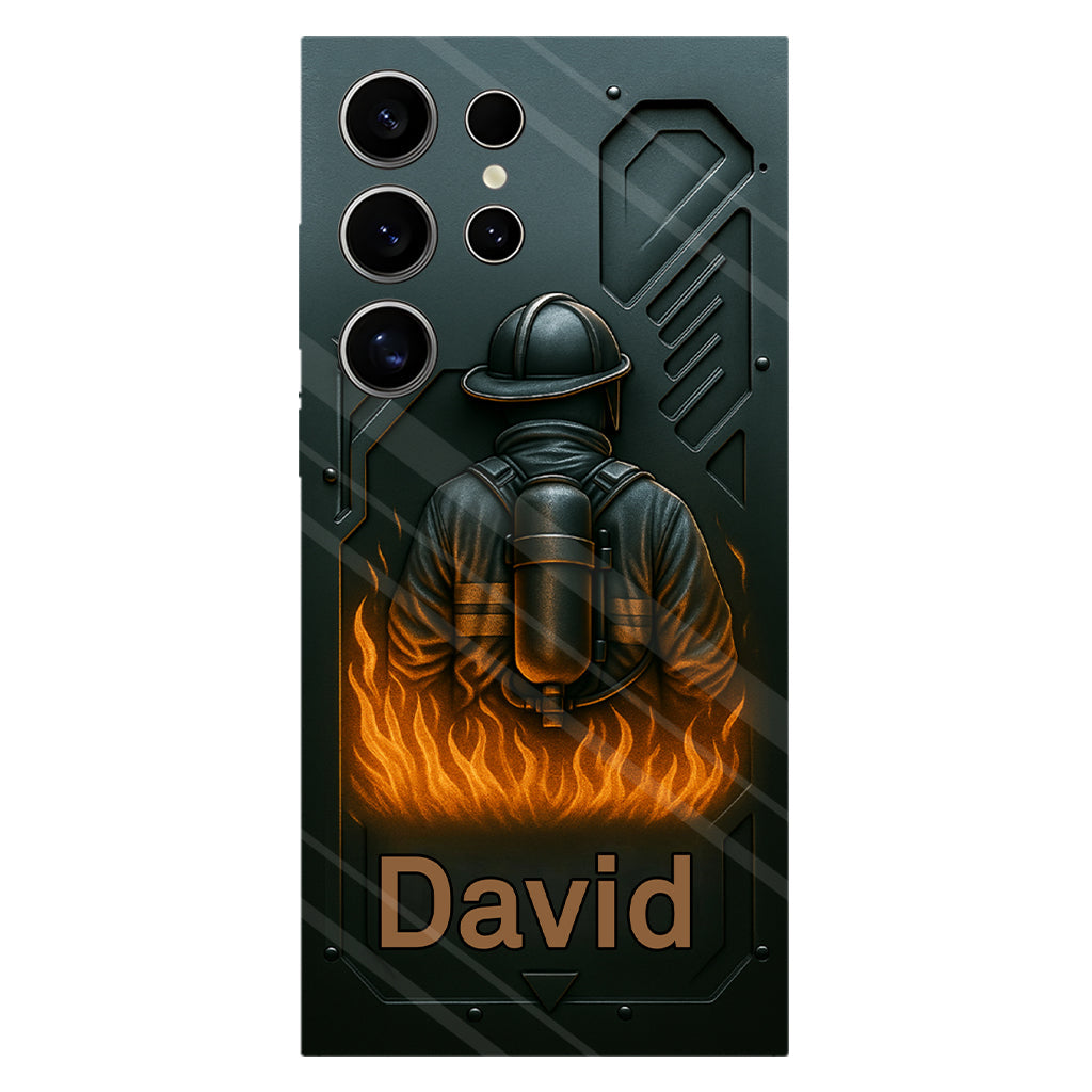 The Strone One - Personalized Firefighter Full Print Phone Case