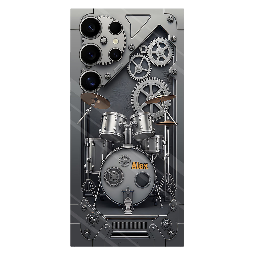 Vie de batteur - Coque de téléphone personnalisée avec impression intégrale pour batteur