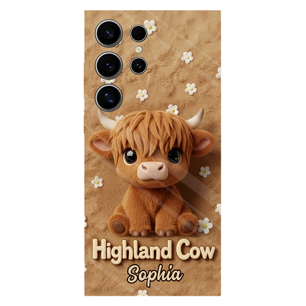 Just A Girl Who Loves Highland Cows - Personalized Highland Cow Full Print Phone Case