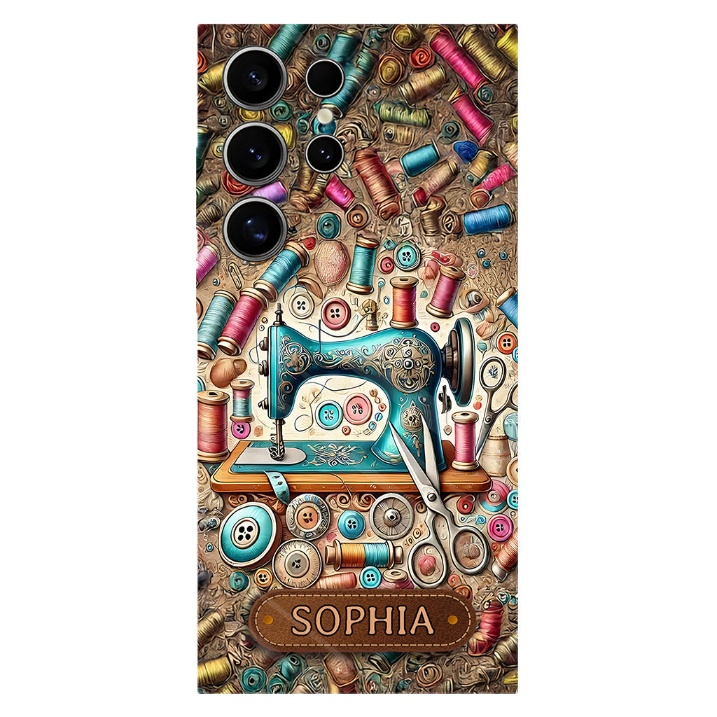 Coque de téléphone personnalisée « Couture » ​​avec imprimé intégral